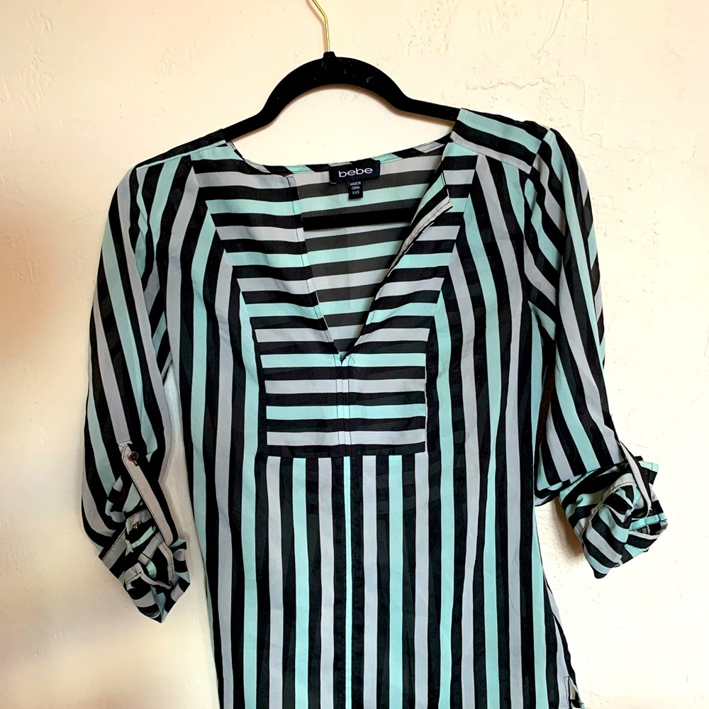 Bebe Peppermint Blouse